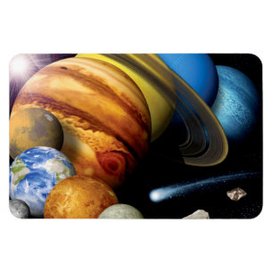 NASA JPL Solar System Planets Montage Space Photos Magneet