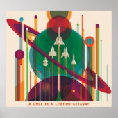 NASA JPL Space Tourism A Once in a Lifetime Getawa Poster (Voorkant)
