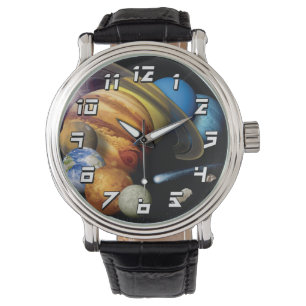 NASA JPL Zonnestelsel Planeten Montage Ruimtefoto' Horloge