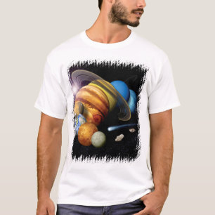 NASA JPL Zonnestelsel Planeten Montage Ruimtefoto' T-shirt