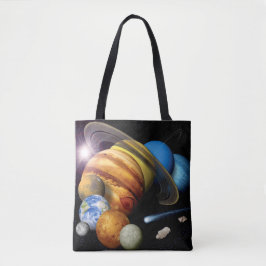 NASA JPL Zonnestelsel Planeten Montage Ruimtefoto' Tote Bag
