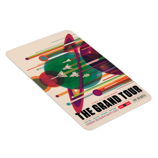 NASA/JPLS's Retro Space Poster Magneet (Rechterzijde)