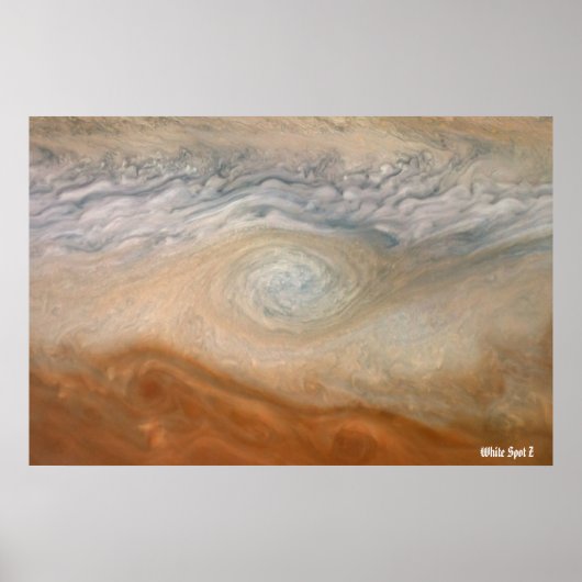 NASA / Juno / Jupiter / White Spot Z / Poster (Voorkant)