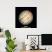 NASA / Jupiter / Hubble's nieuwe portret van Jupit Poster (Thuiskantoor)