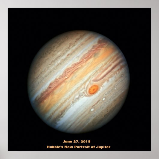 NASA / Jupiter / Hubble's nieuwe portret van Jupit Poster (Voorkant)