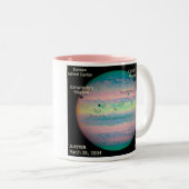 NASA Jupiter Triple Eclipse Tweekleurige Koffiemok (Voorkant rechts)