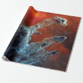 NASA JWST Pillars van Creation Mid Infrarood Cadeaupapier (Uitgerold)