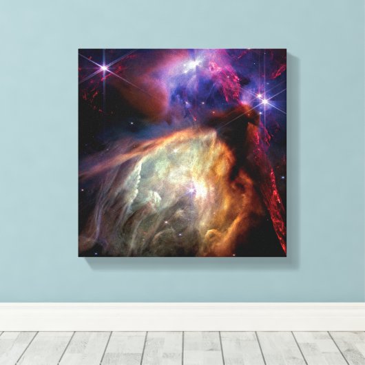 NASA JWST Rho Ophiuchi Star Forming Region Canvas Afdruk (Insitu (Houten vloer))