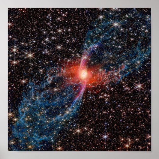 NASA JWST Rode Spinnennevel Foto Poster (Voorkant)