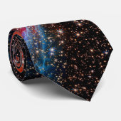 NASA JWST Rode Spinnennevel Foto Stropdas (Opgerold)