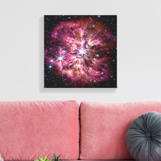 NASA JWST Wolf-Rayet Star WR 124 Canvas Afdruk (Insitu (Woonkamer))