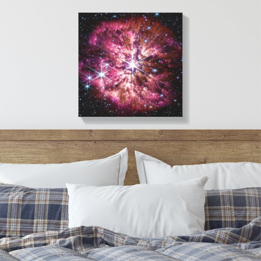 NASA JWST Wolf-Rayet Star WR 124 Canvas Afdruk (Insitu (Slaapkamer))