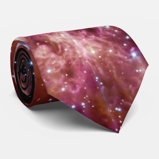 NASA JWST Wolf-Rayet Star WR 124 Stropdas (Opgerold)