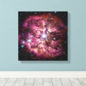 NASA JWST Wolf-Rayet ster WR 124 Canvas Afdruk (Insitu (Houten vloer))