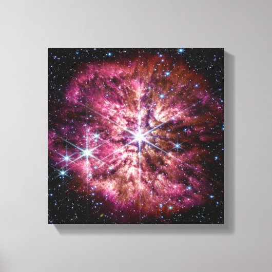 NASA JWST Wolf-Rayet ster WR 124 Canvas Afdruk (Voorkant)