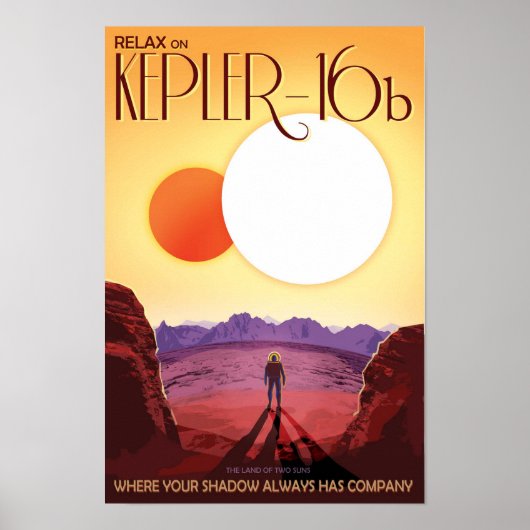 Nasa / Kepler 16b / Reis Poster (Voorkant)