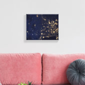Nasa Lichten vanuit de Ruimte VS Canvas Afdruk (Insitu (Woonkamer))