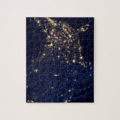 Nasa Lichten vanuit de Ruimte VS Legpuzzel (Verticaal)