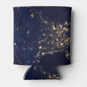 Nasa Lights uit Space USA Blikjeskoeler (Voorkant)