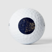 Nasa Lights uit Space USA Golfballen (Voorkant)