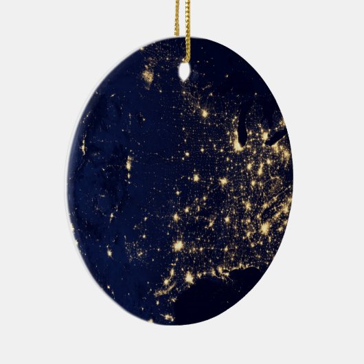 Nasa Lights uit Space USA Keramisch Ornament (Rechts)