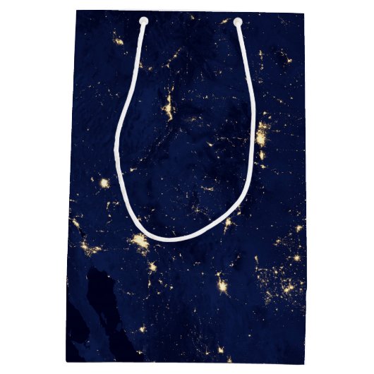 Nasa Lights uit Space USA Medium Cadeauzakje (Achterkant)