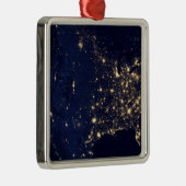 Nasa Lights uit Space USA Metalen Ornament (Rechts)