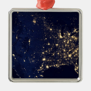 Nasa Lights uit Space USA Metalen Ornament