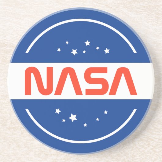 NASA-logo kunst Zandsteen Onderzetter (Voorkant)