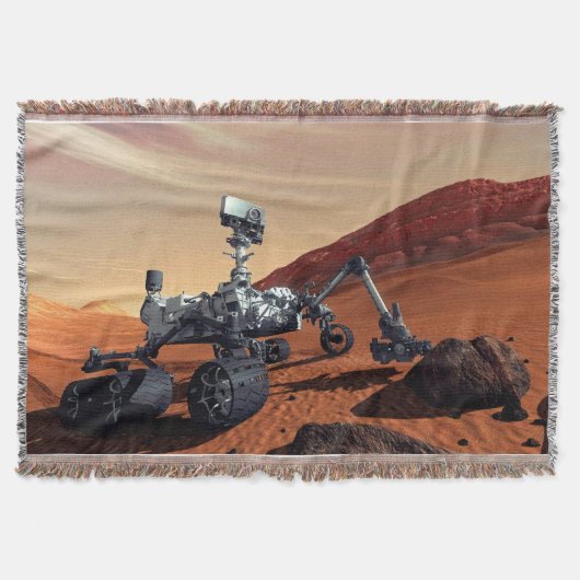 NASA Mars Curiosity Rover Kunstenaarsconcept Deken (Voorkant)
