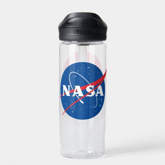NASA Mars Perseverance Rover Logo Clear 20 oz Waterfles (Achterkant)
