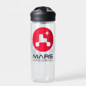 NASA Mars Perseverance Rover Logo Clear 20 oz Waterfles (Voorkant)