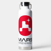 NASA Mars Perseverance Rover Logo Rocket White Waterfles (Voorkant)