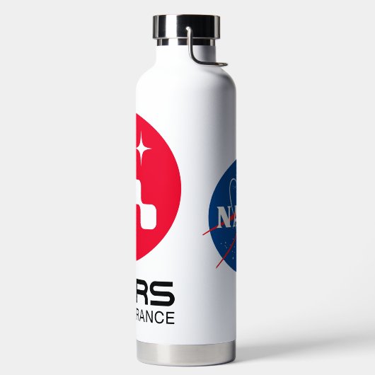 NASA Mars Perseverance Rover Logo Rocket White Waterfles (Links)