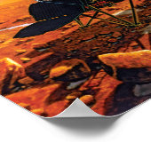 NASA Mars Polar Lander Kunstconcept Kunstwerk Poster (Hoek)