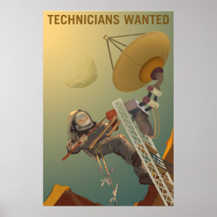 NASA Mars-Poster voor recycling - Gezochte technic Poster