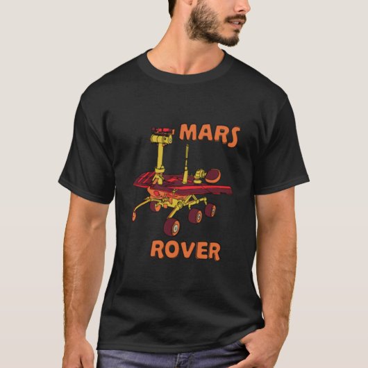 Nasa Mars Rover Drawing T-shirt (Voorkant)