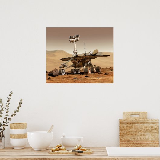 NASA Mars Rover Poster (Keuken)
