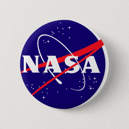 NASA Meatball Logo Ronde Button 5,7 Cm (Voorkant)