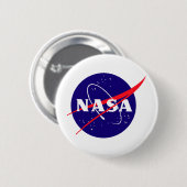 NASA Meatball Logo Ronde Button 5,7 Cm (Voorkant /achterkant)