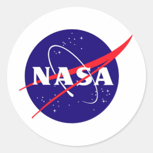 NASA Meatball Logo Ronde Sticker
