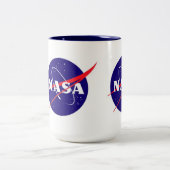 NASA Meatball Logo Tweekleurige Koffiemok (Center)