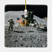 Nasa Moon Landing Apollo 15 Lunar Module 1971 Keramisch Ornament (Achterkant)