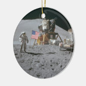 Nasa Moon Landing Apollo 15 Lunar Module Keramisch Ornament (Links)