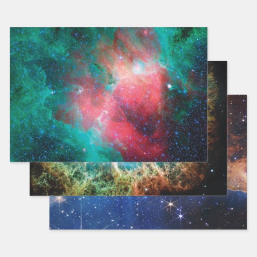 NASA Nebula foto's Inpakpapier Vel (Set)