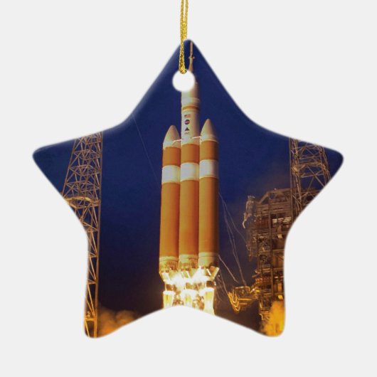 NASA Orion Spacecraft Rocket Launch Keramisch Ornament (Voorkant)
