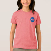 NASA Parker Solar Probe Sunburst Red Tri-Blend Shirt (Voorkant)