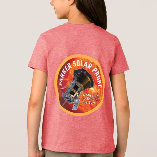 NASA Parker Solar Probe Sunburst Red Tri-Blend Shirt (Achterkant)