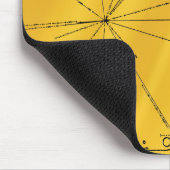 NASA Pioneer 10 Space Probe Gold Plaque Muismat (Hoek)