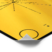 NASA Pioneer 10 Space Probe Gold Plaque Poster (Hoek)